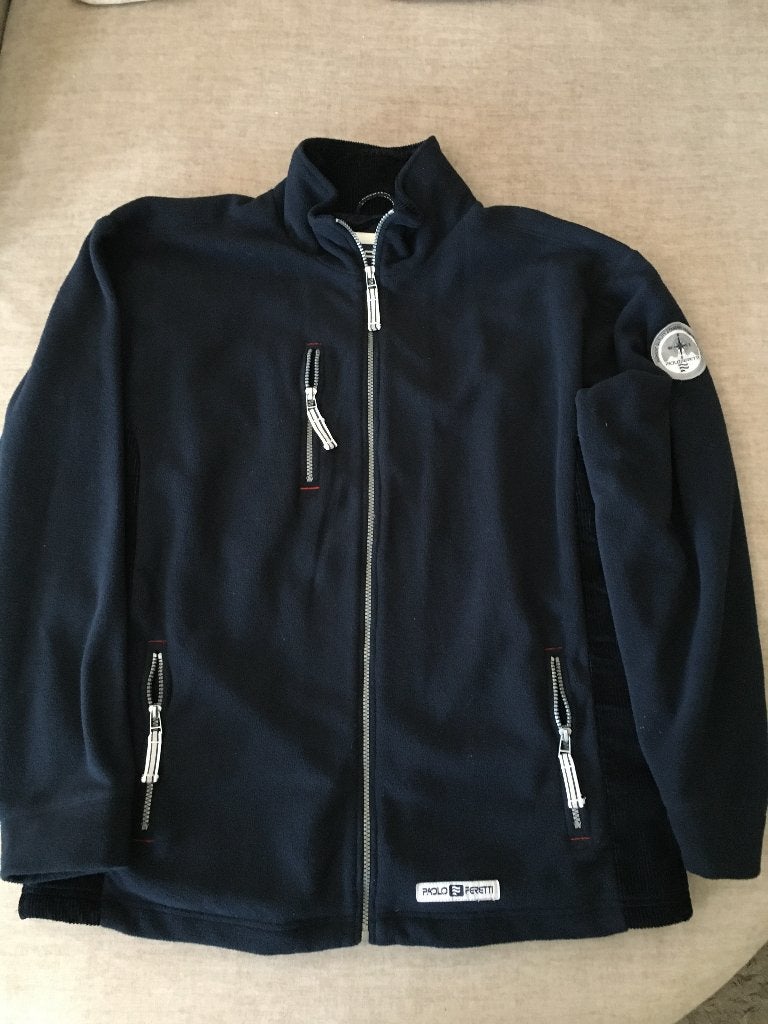 Prachtig Nieuw PAOLO FERETTI Heren Full-Zip Fleecevest  XL, Verzenden, Nieuw, Maat 56/58 (XL), Blauw