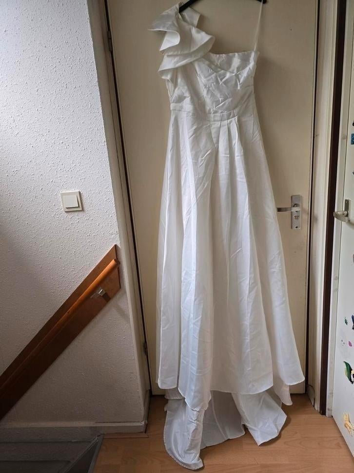 Trouwjurk maat XL als 40, Ophalen of Verzenden, Nieuw, Wit, Trouwjurk