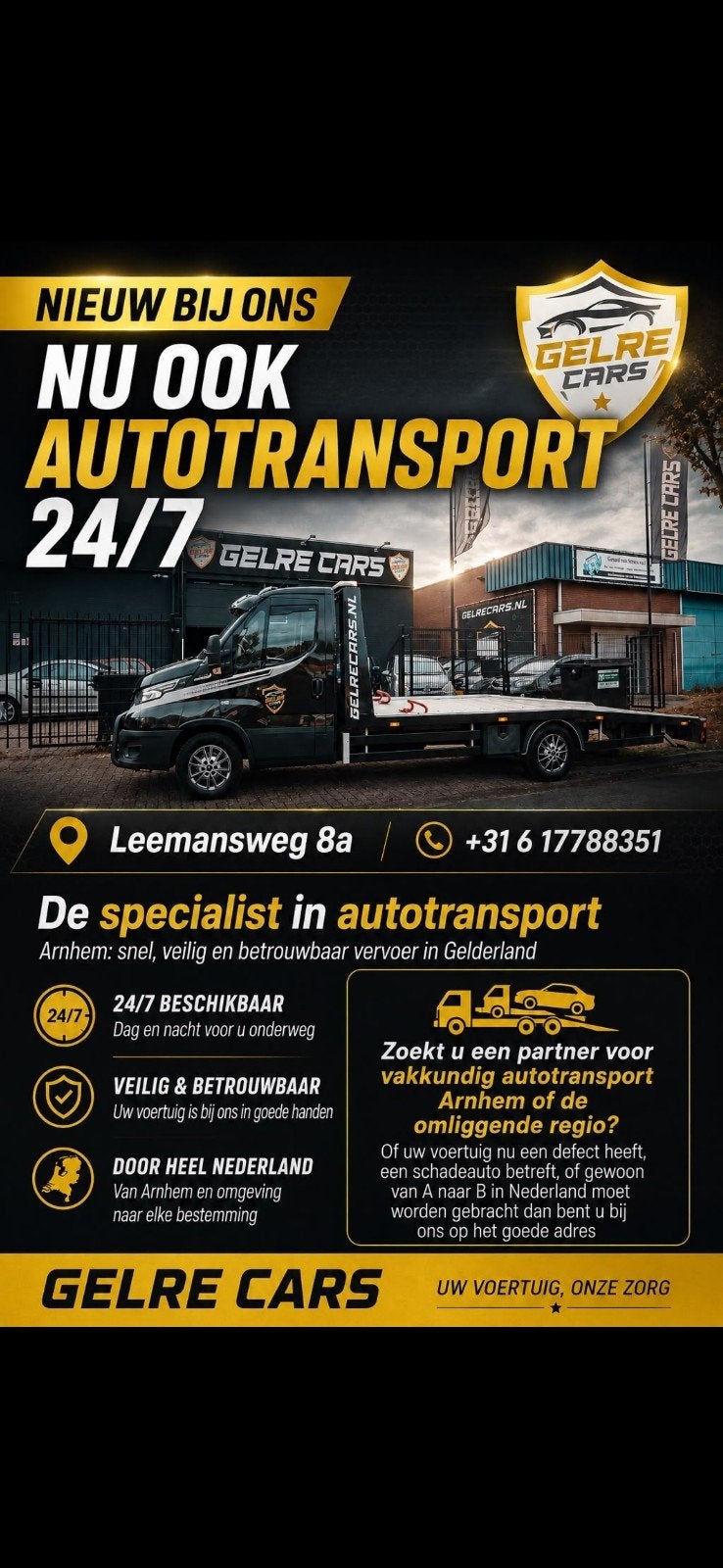 autotransport/takeldienst/pechhulp berging