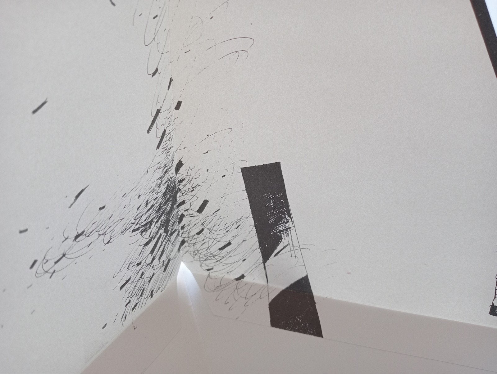 Pop Up litho gesigneerd R'80 'Facing the edge', Ophalen of Verzenden