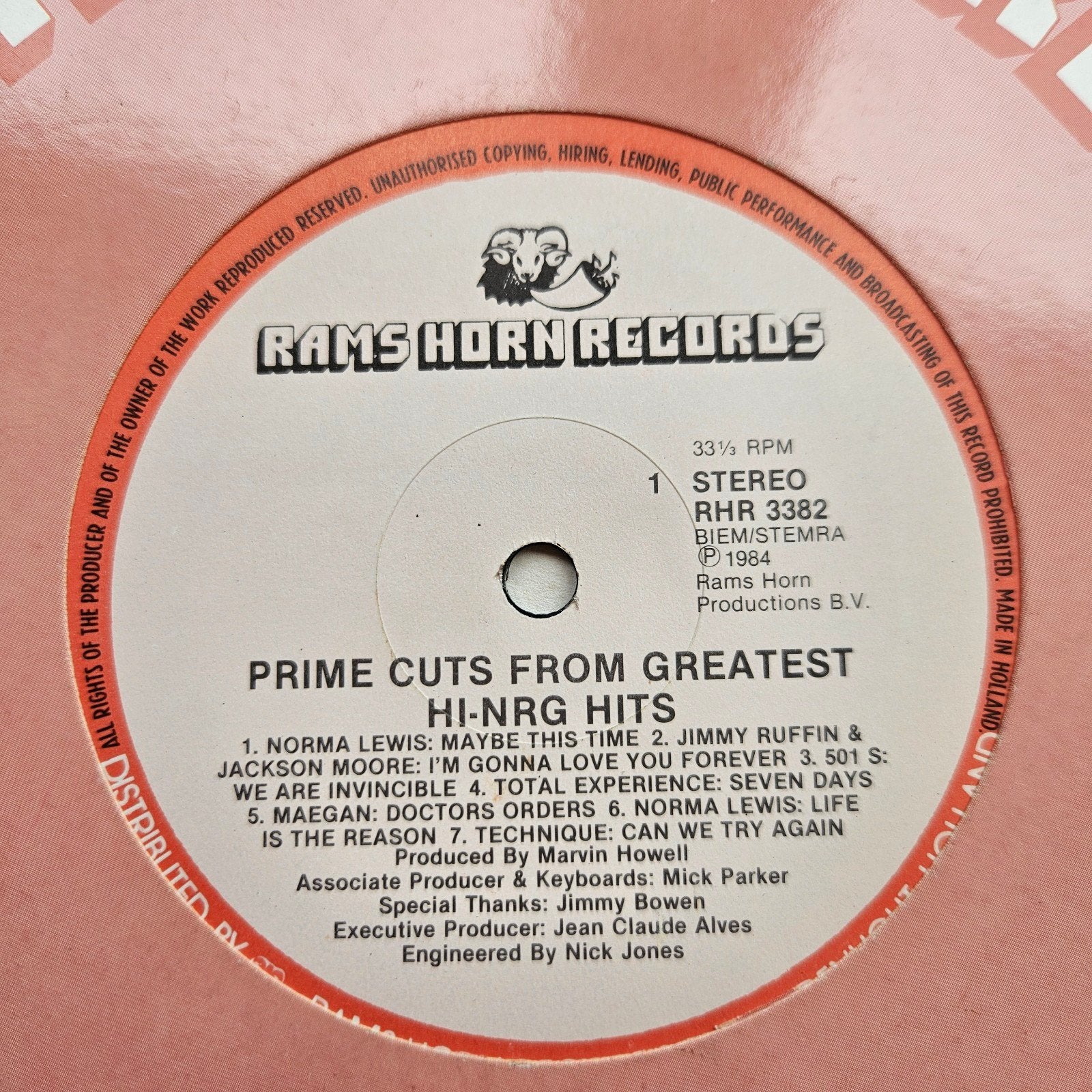 Prime Cuts From Greatest Hi-NRG Hits 12inch Rams Horn Maxi, Ophalen of Verzenden, 12 inch