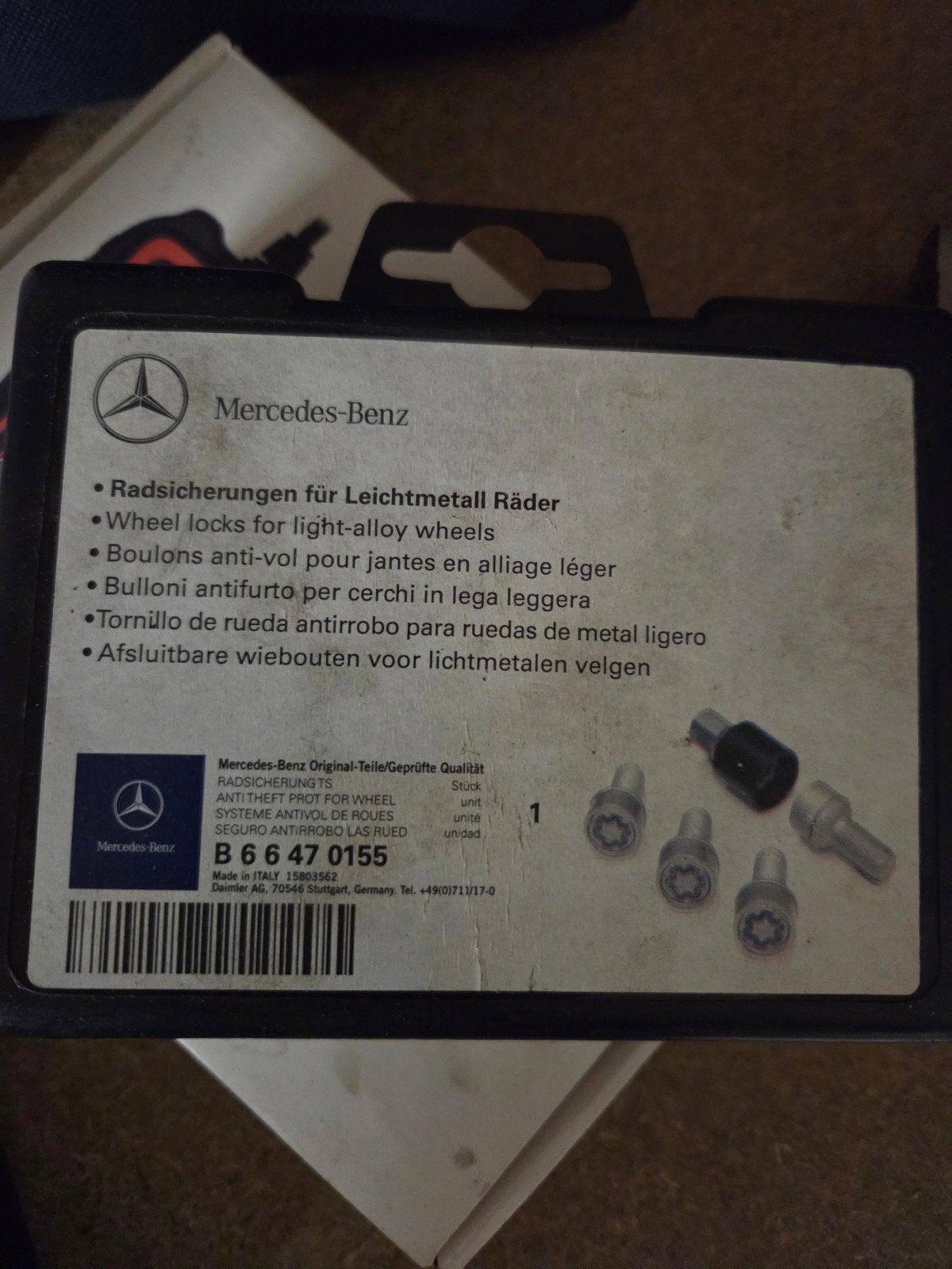 Wielbouten set mercedes  W205 maar passen op meerdere model