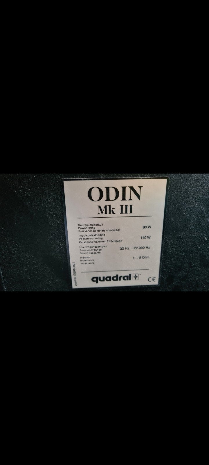 Quadral Odin Mk III Vloerstaande Luidsprekers - Set, Audio, Tv en Foto, Luidsprekers, Overige merken, Vloerstaande luidspreker