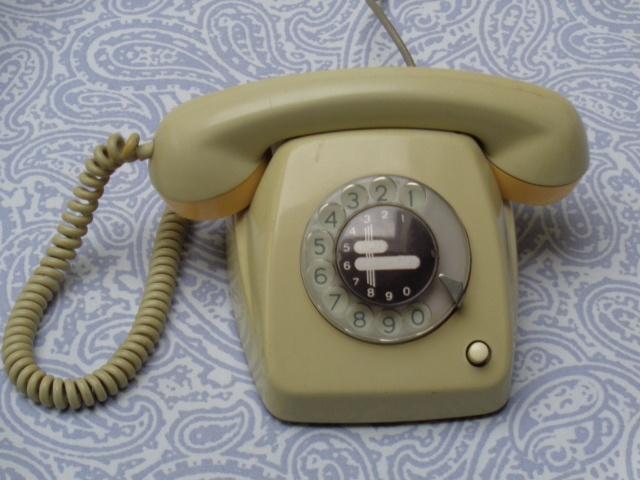 Oude Telefoon met Draaischijf uit 1960, Ophalen of Verzenden, Gebruikt, Met draaischijf