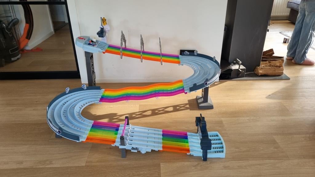 Hot wheels mario kart race baan, Kinderen en Baby's, Speelgoed | Racebanen, Zo goed als nieuw, Handmatig, Hot Wheels, Ophalen