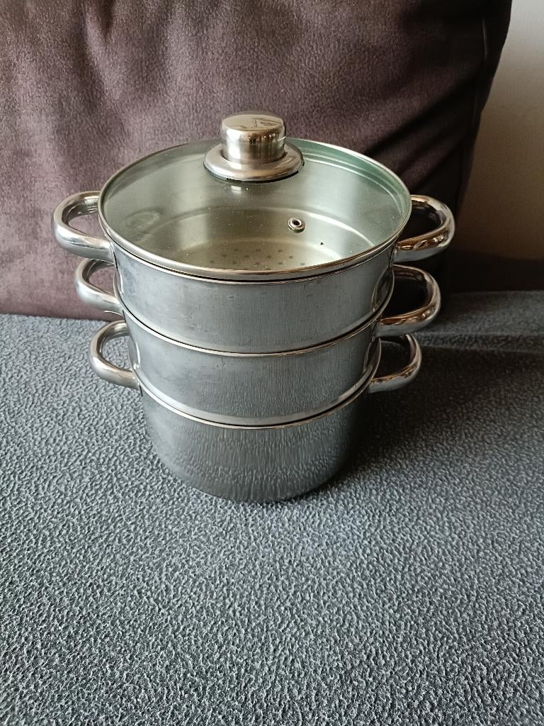 Stoompan voor op het gasfornuis, Ophalen, Zo goed als nieuw, Overige materialen, Kookpan of Snelkookpan