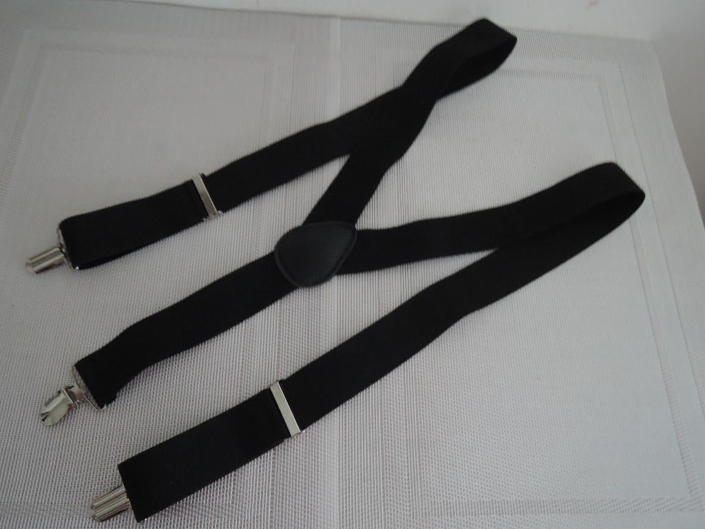Z.g.a.n. zwarte bretels, Ophalen of Verzenden, Zo goed als nieuw, Zwart, Effen