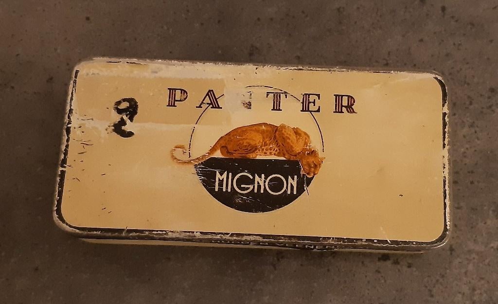 sigarenblikje Panter Mignon, Verzamelen, Ophalen of Verzenden, Gebruikt, Overige, Overige merken
