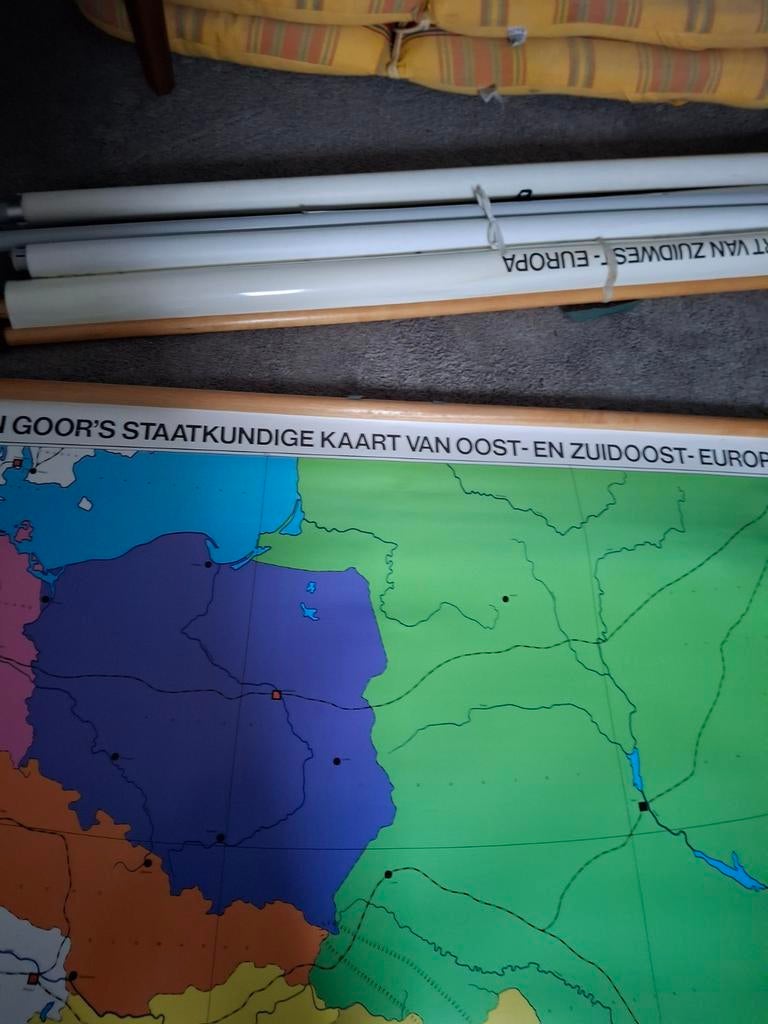 Schoolplaat zuid Oost Europa, Ophalen of Verzenden, Natuur en Biologie
