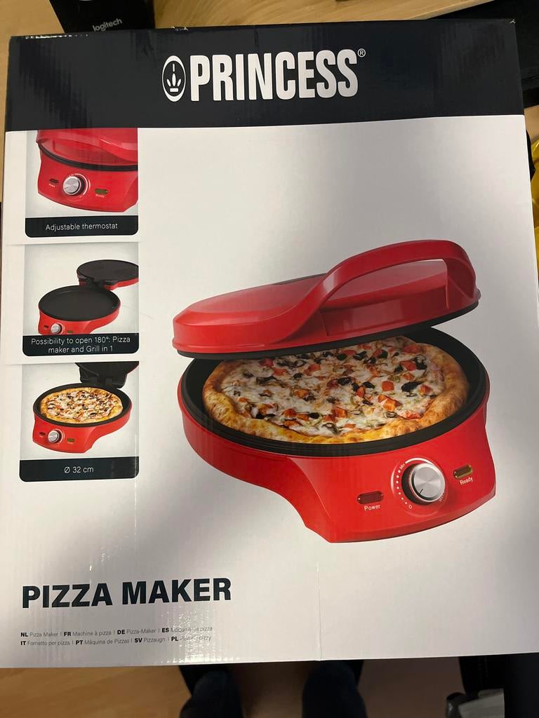 Princess Pizza Maker - Nieuwstaat!, Witgoed en Apparatuur, Ophalen of Verzenden, Zo goed als nieuw, Airfryer, Minder dan 750 gram