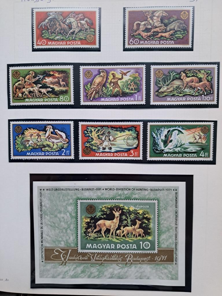 Postzegels Hongarije 1971, Ophalen of Verzenden, Postfris