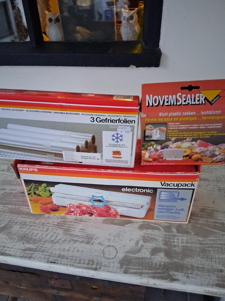 Krups Vacupack + novemsealer    gebruikt, Ophalen, Gebruikt