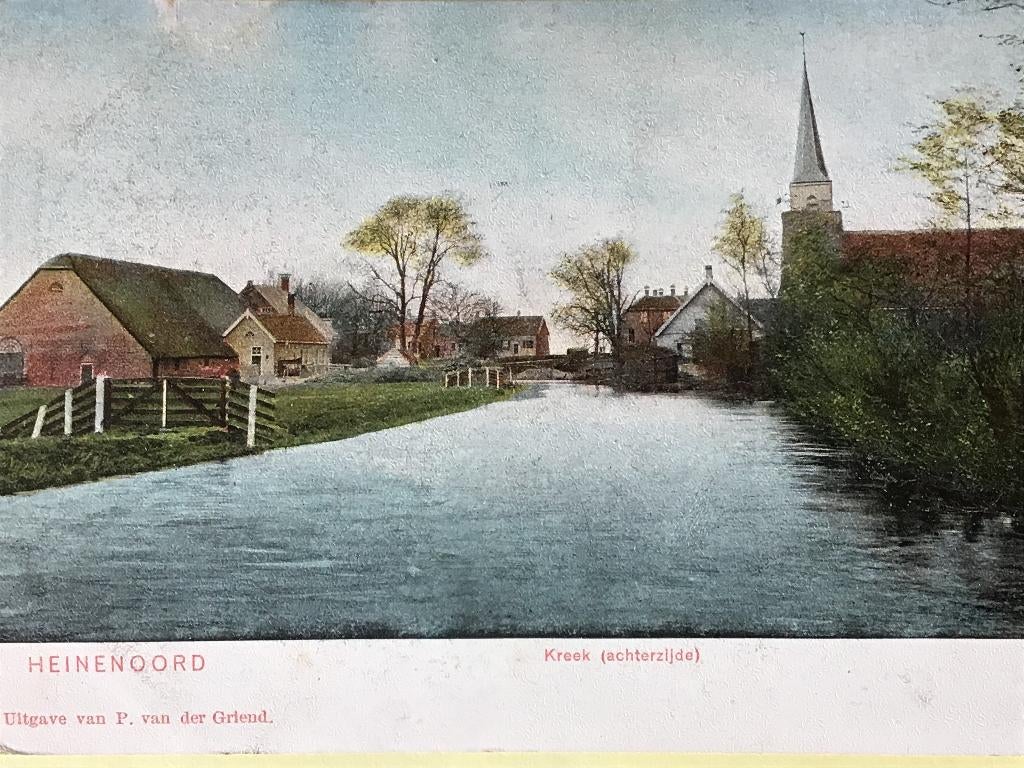 Heinenoord Kreek Achterzijde 1910-15, Ophalen of Verzenden, Voor 1920, Gelopen, Zuid-Holland