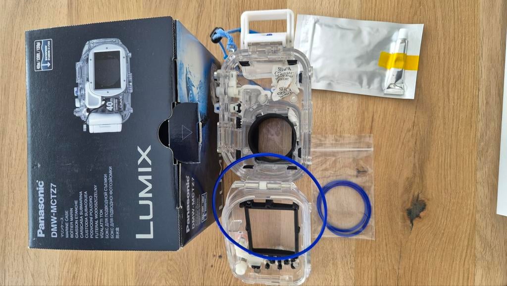 Panasonic DMW-MCTZ7 Onderwaterhuis - 40m Diepte, Ophalen, Gebruikt, 10 t/m 40 meter, Onderwaterhuis