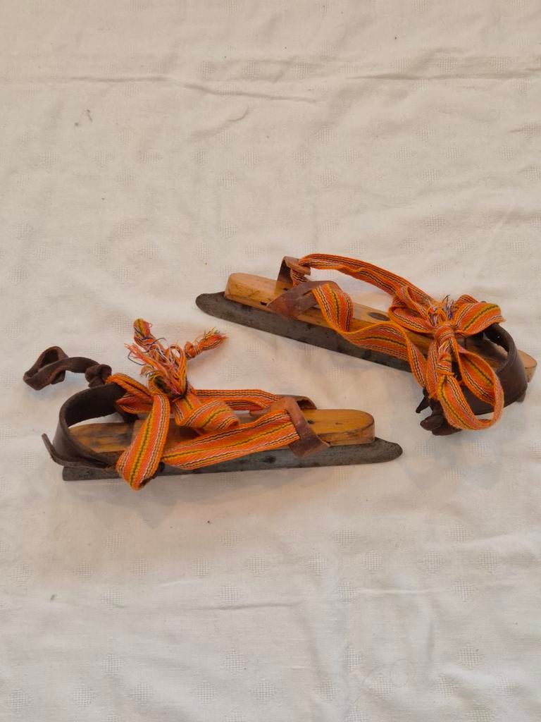 Vintage Houtjes Schaatsen Maat 22, Overige merken, Gebruikt, Friese doorlopers, Ophalen of Verzenden