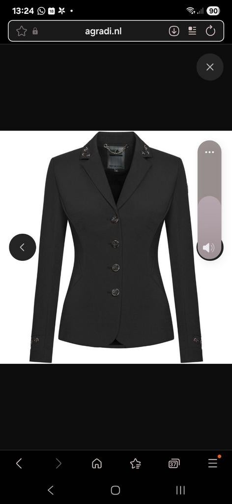 Nieuw zwart rijjasje fairplay tailor chique, Dieren en Toebehoren, Paardrijkleding, Ophalen of Verzenden, Nieuw, Overige soorten