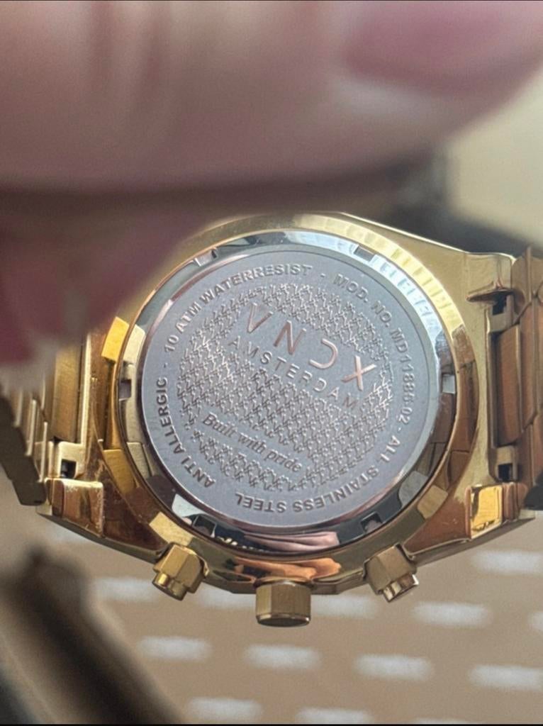 Vendoux Amsterdam Gouden Herenhorloge, Overige merken, Staal, Gebruikt, Polshorloge
