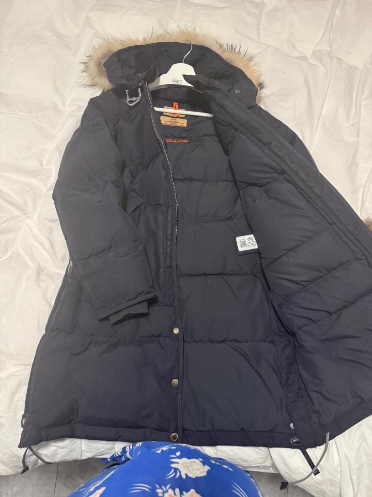 Parajumpers long bear maat M, Kleding | Dames, Jassen | Winter, Blauw, Parajumpers, Zo goed als nieuw, Ophalen