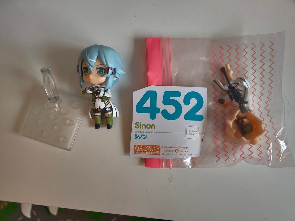 Nendoroid Sinon 452 Sword Art Online II, Ophalen of Verzenden, Zo goed als nieuw