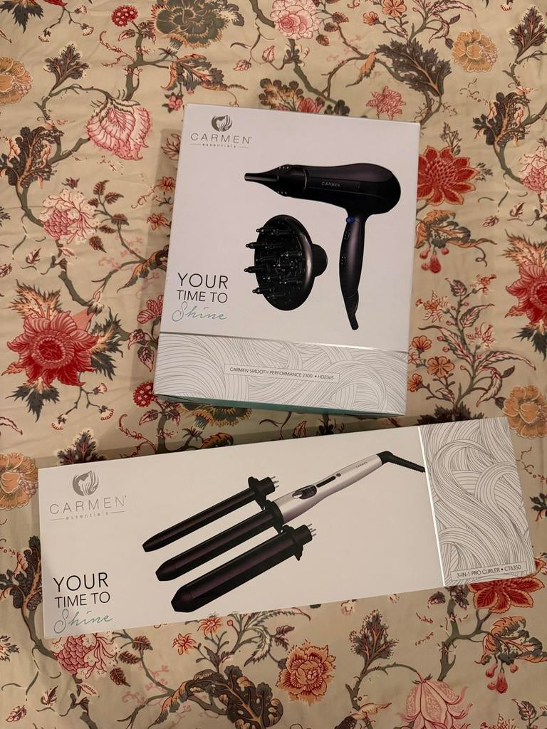 Carmen Haarstyling Set - Föhn & Krultang, Ophalen, Nieuw, Haarverzorging