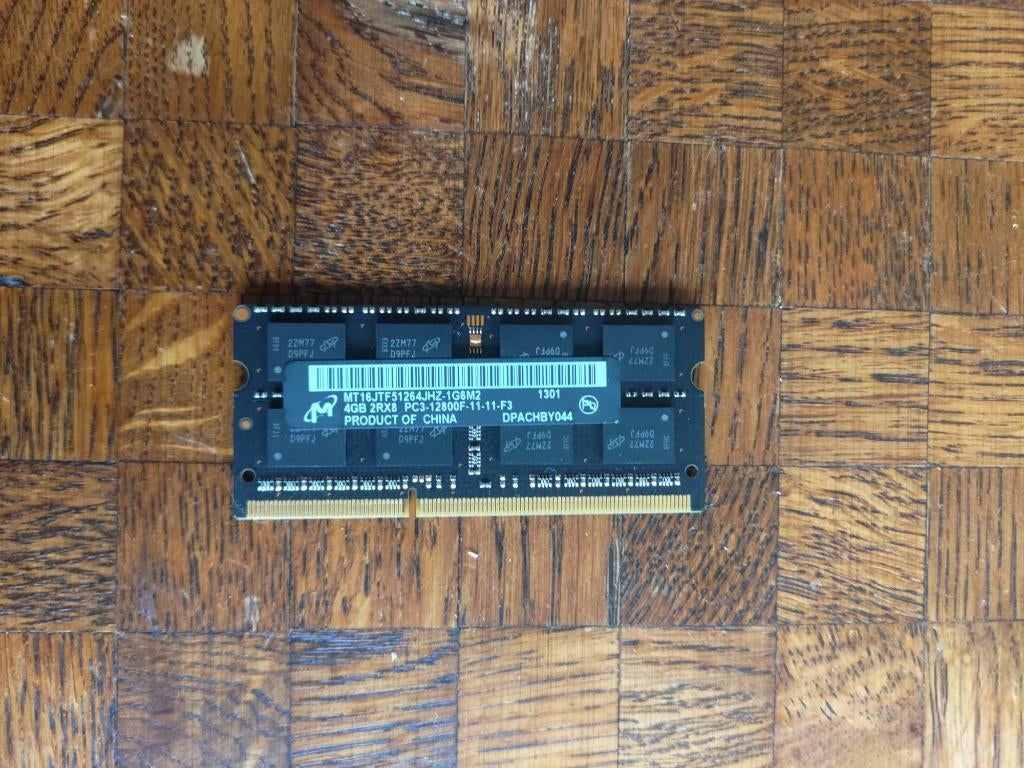 4GB PC3-12800F Apple Mac DDR3 SoDimm geheugen, Gebruikt, DDR3, Ophalen of Verzenden, Laptop