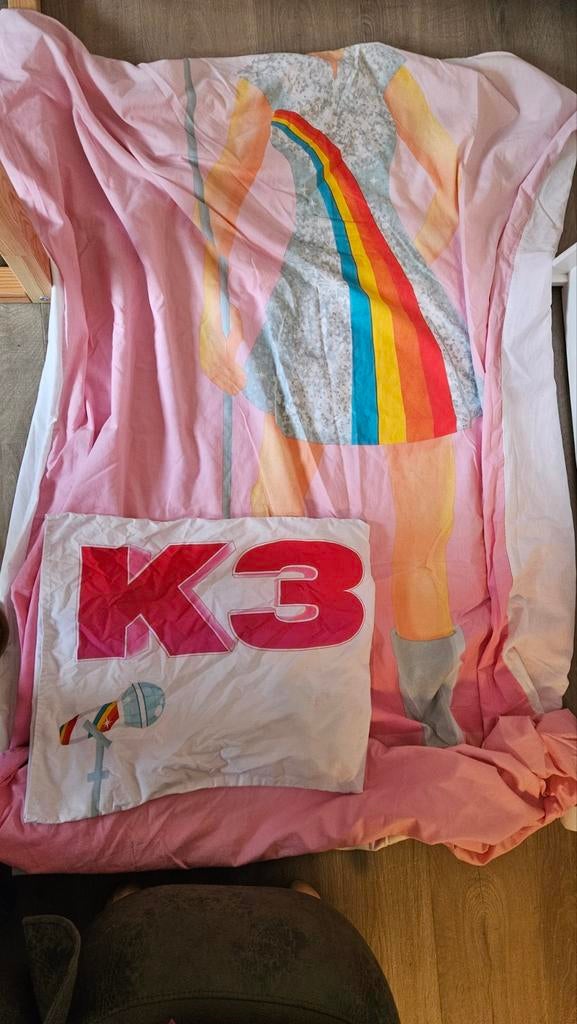 K3 Dekbedovertrek 1-persoons, Kinderen en Baby's, Kinderkamer | Beddengoed, Meisje, Dekbedovertrek, Ophalen of Verzenden, Zo goed als nieuw