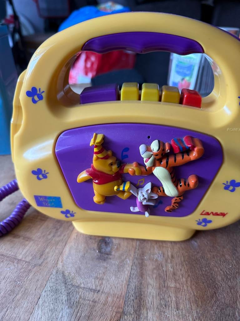 Winnie de Poeh Cassettespeler met Microfoon, Ophalen of Verzenden, Gebruikt, Overige typen, Met geluid