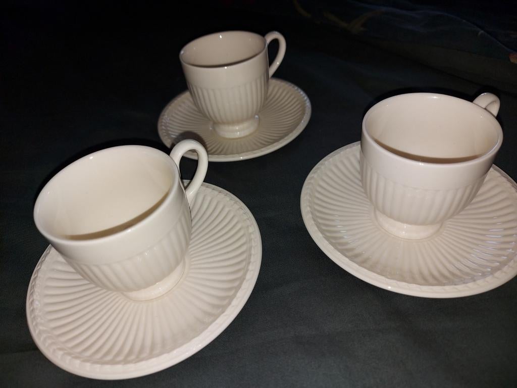 Wedgwood Edme Koffiekopjes - Nieuwstaat, Huis en Inrichting, Keuken | Servies, Nieuw, Ophalen of Verzenden, Wedgwood, Kop(pen) en/of Schotel(s)