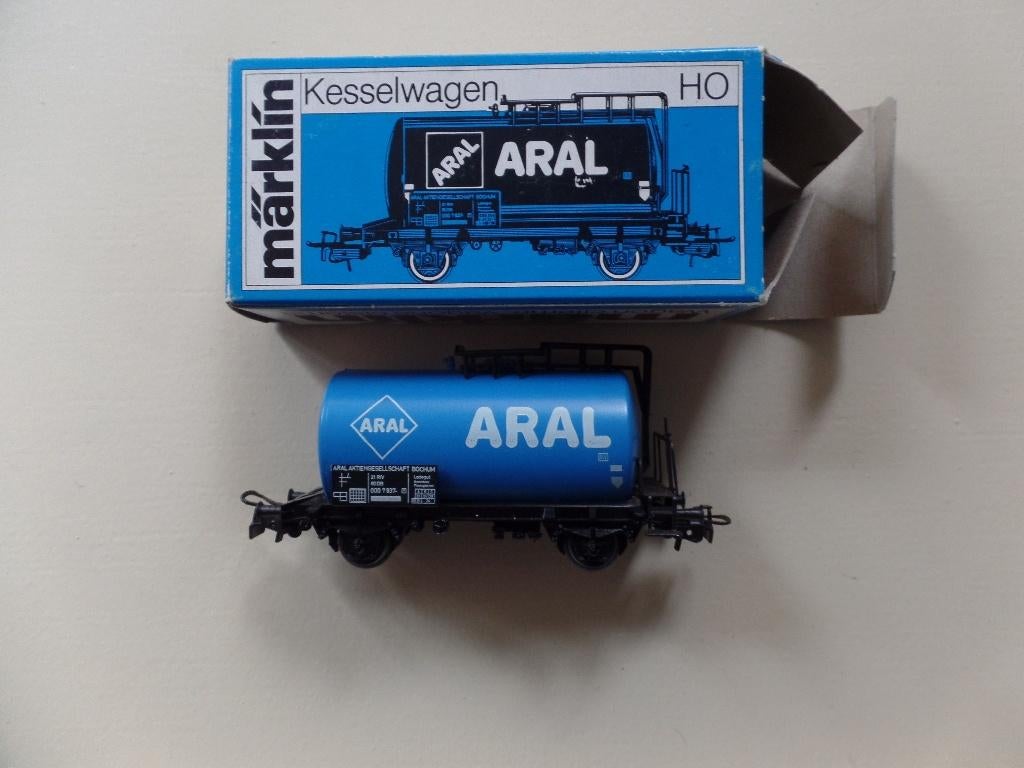 Marklin 4646 goederen wagen Aral, Wisselstroom, Gebruikt, Verzenden, Wagon