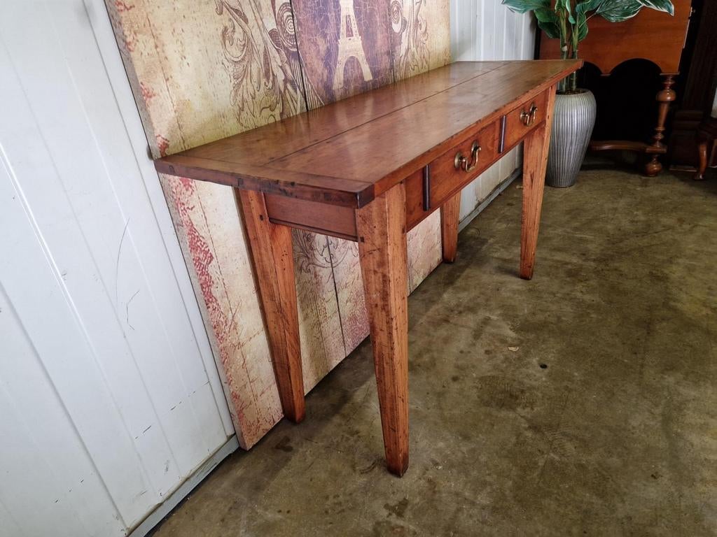 Klassiek Engels-country sidetable, wandconsole, haltafel, 100 tot 150 cm, Ophalen of Verzenden, Zo goed als nieuw, 25 tot 50 cm