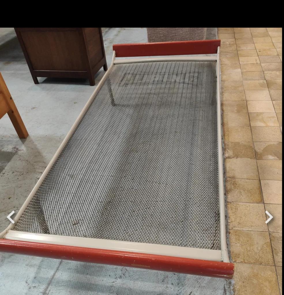 Auping vintage bed (den) 2 stuks cleopatra, Ophalen, Gebruikt, Eenpersoons, Jaren 50