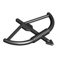 Lego Black Minifigure, Weapon Bow, Longbow with Arrow Drawn, Ophalen of Verzenden, Gebruikt, Losse stenen, Lego