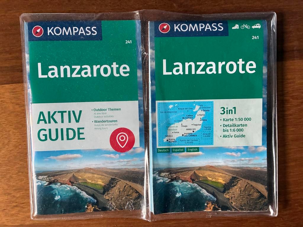 Kompass Plattegrond Fuerteventura & Lanzarote, Spanje, 2000 tot heden, Nieuw, Ophalen of Verzenden
