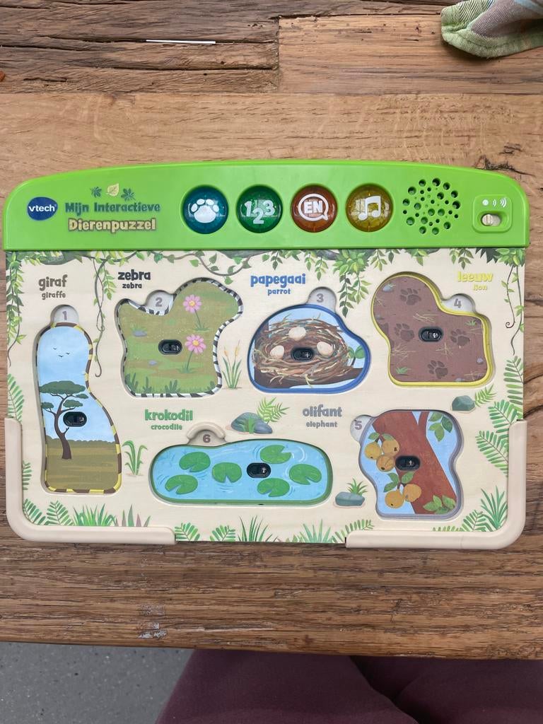 Vtech mijn interactieve dierenpuzzel, Ophalen of Verzenden, Zo goed als nieuw, Taal en Lezen, Met geluid