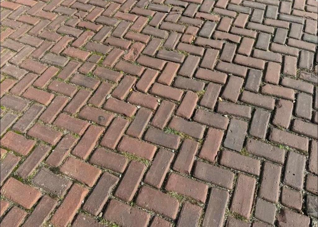 Gebruikte Keiformaat rood/paars 1000m2, Ophalen of Verzenden, Zo goed als nieuw, Keramiek, Klinkers