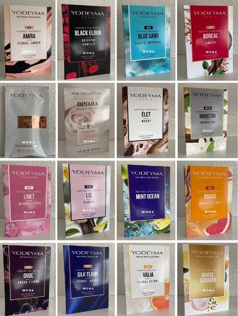 Yodeyma set 18 niche parfum samples proefjes testers, Verzenden, Nieuw
