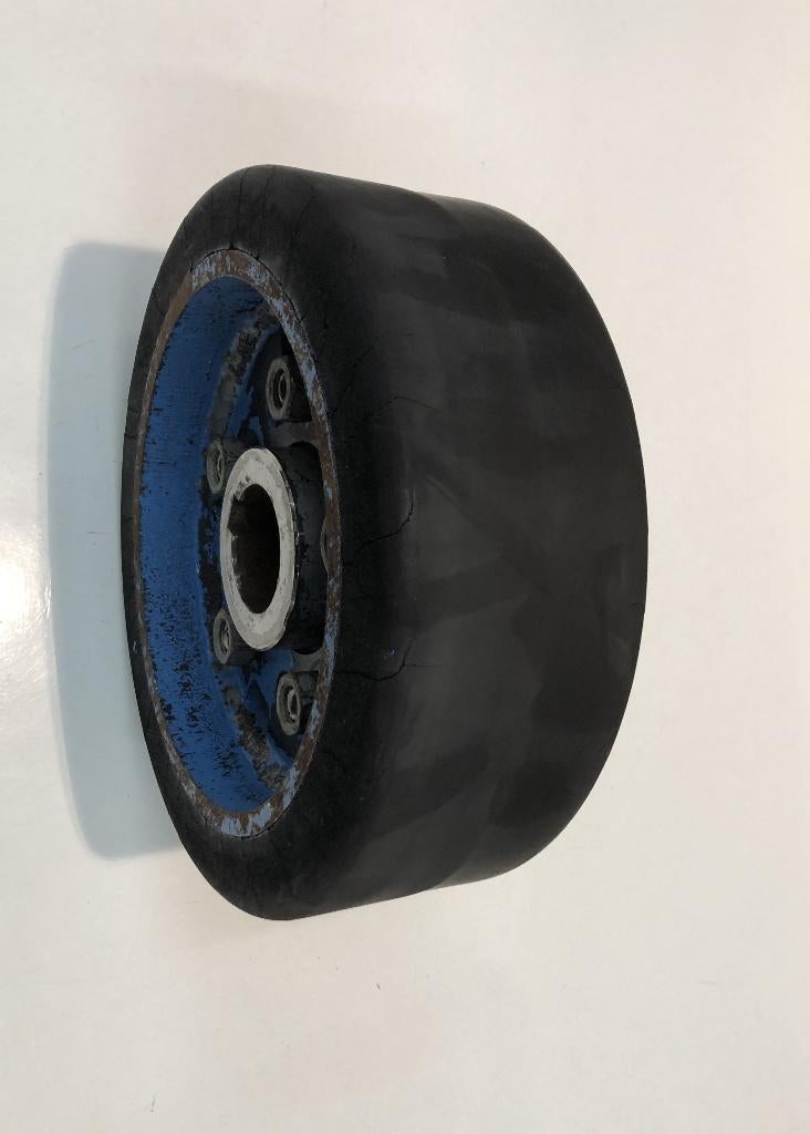 Aandrijfwiel 25 x 9cm voor het maken van bandschuurmachine, Doe-het-zelf en Verbouw, Gereedschap | Schuurmachines, Gebruikt, Bandschuurmachine
