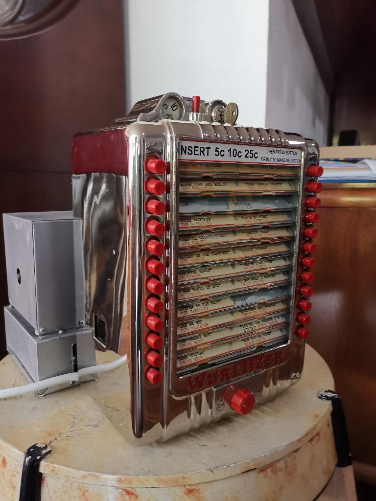 Wurlitzer stepper  248 en Wallbox 4820  48 selectie jukebox, Ophalen, Zo goed als nieuw, Voor 1950, Wurlitzer
