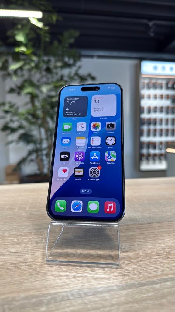 iPhone 15 Pro 128GB Blauw 89% Accu incl. 2 jaar garantie, Telecommunicatie, Mobiele telefoons | Apple iPhone, 89 %, Blauw, Ophalen of Verzenden