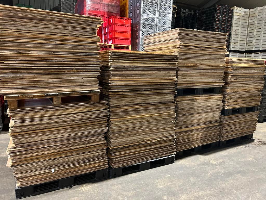houten platen ca 105x105 cm triplex plaatjes afdekplaten, Ophalen, Gebruikt, Multiplex, Minder dan 20 mm
