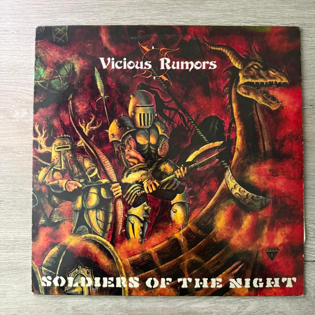 Vicious Rumors - Soldiers of the Night LP, Ophalen of Verzenden, Gebruikt