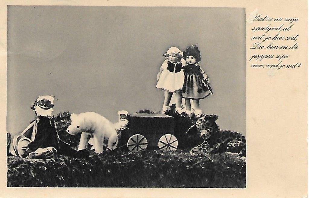 Speelgoed- -Met rijmpje., Verzenden, 1920 tot 1940, Gelopen, Kinderen