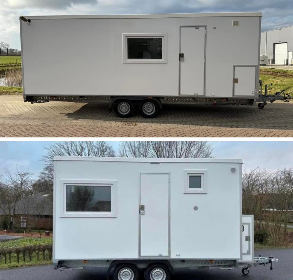 Te huur per direckt  diverse woonunits 4.20 en 6,60 mtr, Ophalen, Zo goed als nieuw, Overige