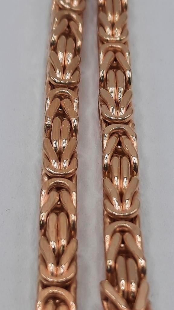 gouden Koningsketting 14kt, Sieraden, Tassen en Uiterlijk, Kettingen, Www.bredajuwelier.nl, Nieuw, Ophalen of Verzenden, Www.bredajuwelier.nl