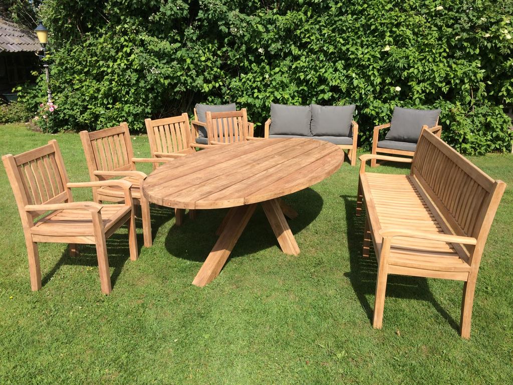 Foto 12 van Groot Assortiment Teak Tuinstoelen / Nieuw & Gebruikt