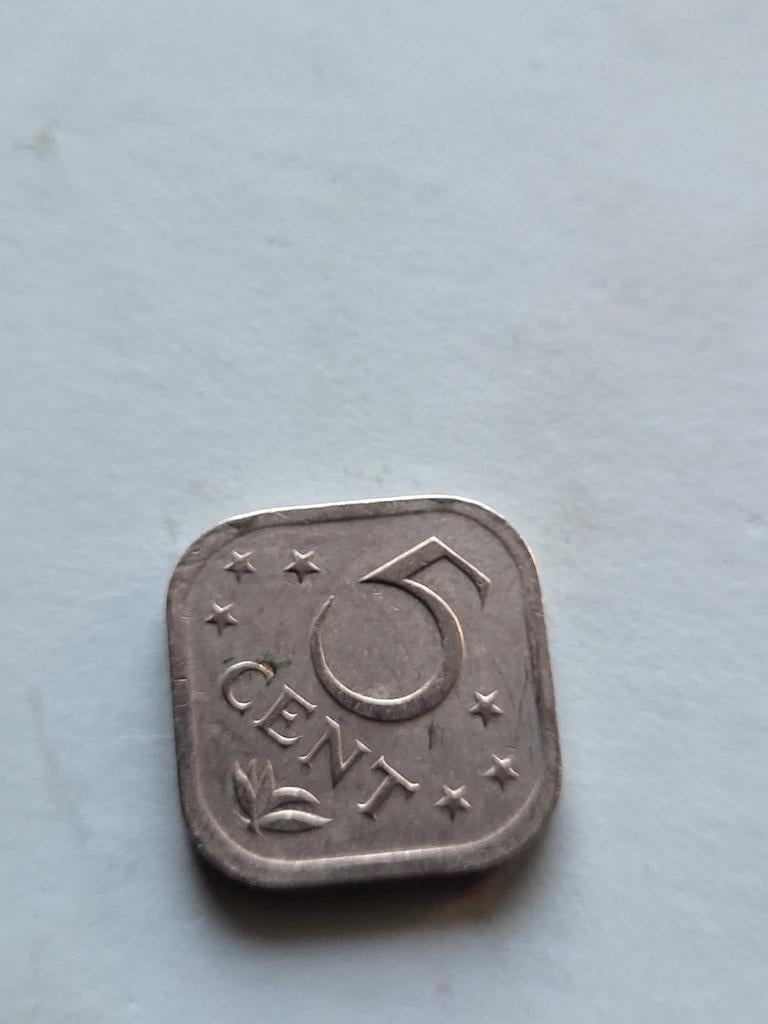Nederlandse Antillen 5 Cent 1980, Ophalen of Verzenden, Gestempeld
