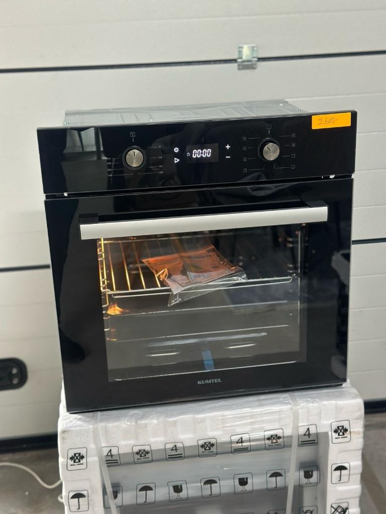 Multifunctionele Inbouwoven – 80L – Zwart, Witgoed en Apparatuur, Ovens, Nieuw, Inbouw, Ophalen