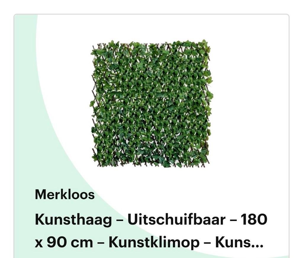 Uitschuifbare kunst klimophaag - NIEUW, Tuin en Terras, Tuinhekken en Hekwerk, Nieuw, Tuinhek, Kunststof, Ophalen