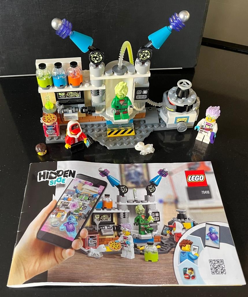 Lego Hidden Side 70418 J.B.s Spooklab, Ophalen of Verzenden, Zo goed als nieuw, Complete set, Lego