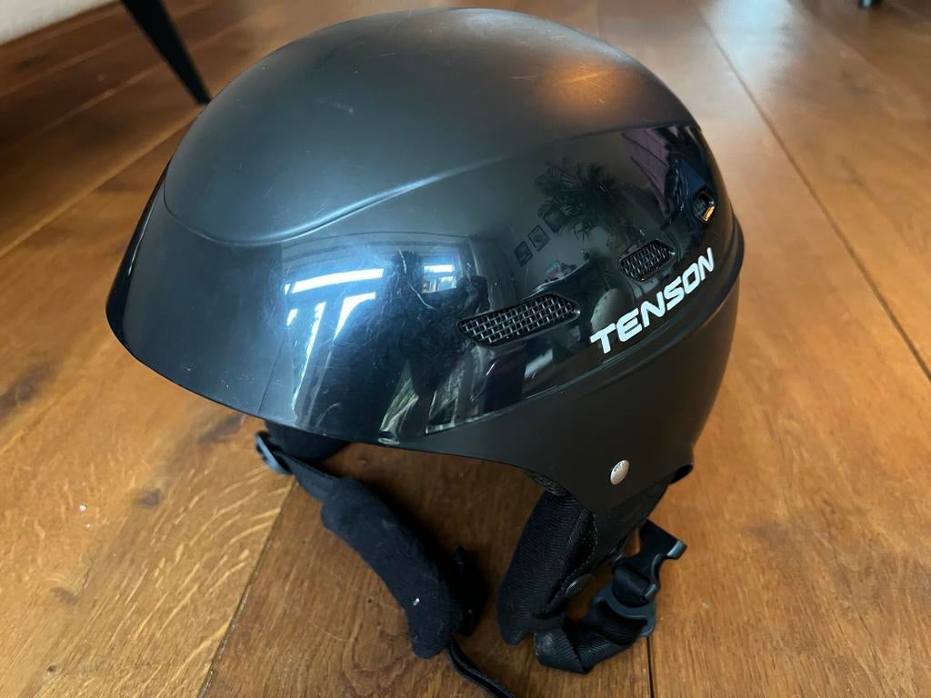 Tenson Skihelm T02-A-1 - Maat L (58-61cm) Zwart, Gebruikt, Kleding, Skiën, Minder dan 100 cm